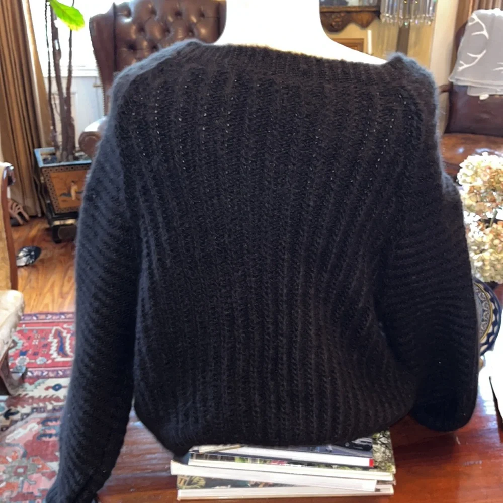 Free People Black Carter Pullover Sweater NEW